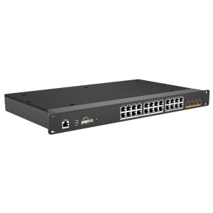 Peplink PLS-R-24-H2G-250W 28-Port Rugged Switch, 250W Power Budget, 16x 1GbE 802.3at PoE+ RJ45 Ports, 8x 2.5GbE 802.3at PoE+ RJ45 Ports, 4x 10GbE SFP+ Ports 